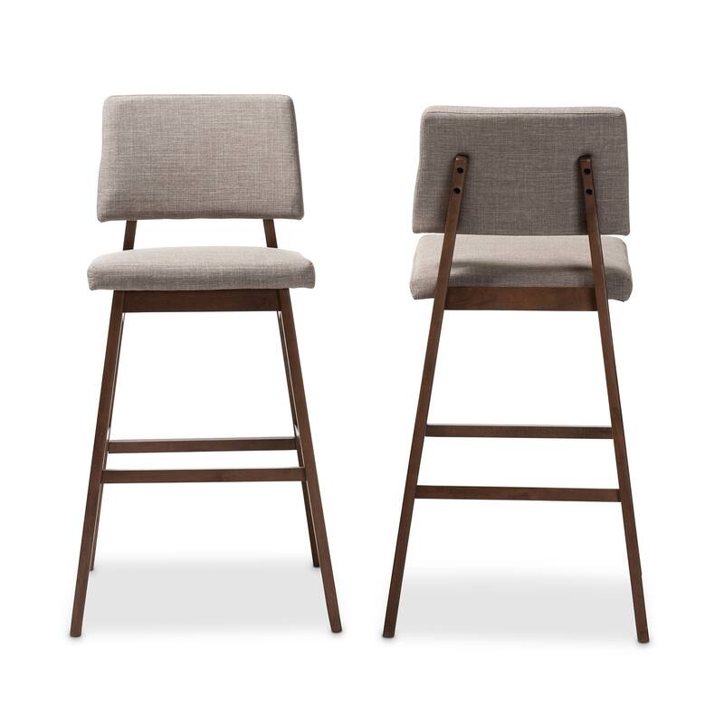 Mid-Century Bar Stool 2-Piece Set