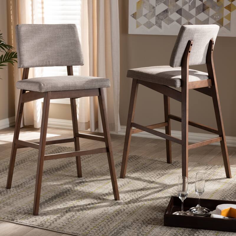 Mid-Century Bar Stool 2-Piece Set