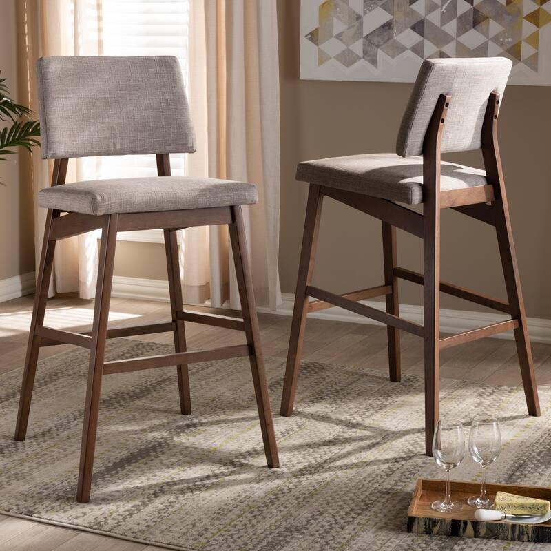 Mid-Century Bar Stool 2-Piece Set