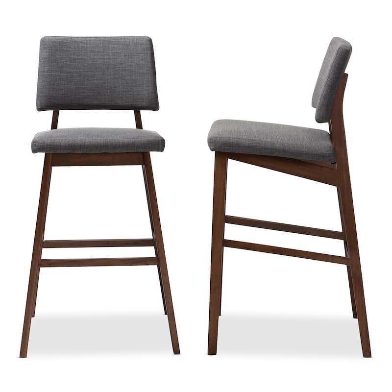 Mid-Century Bar Stool 2-Piece Set