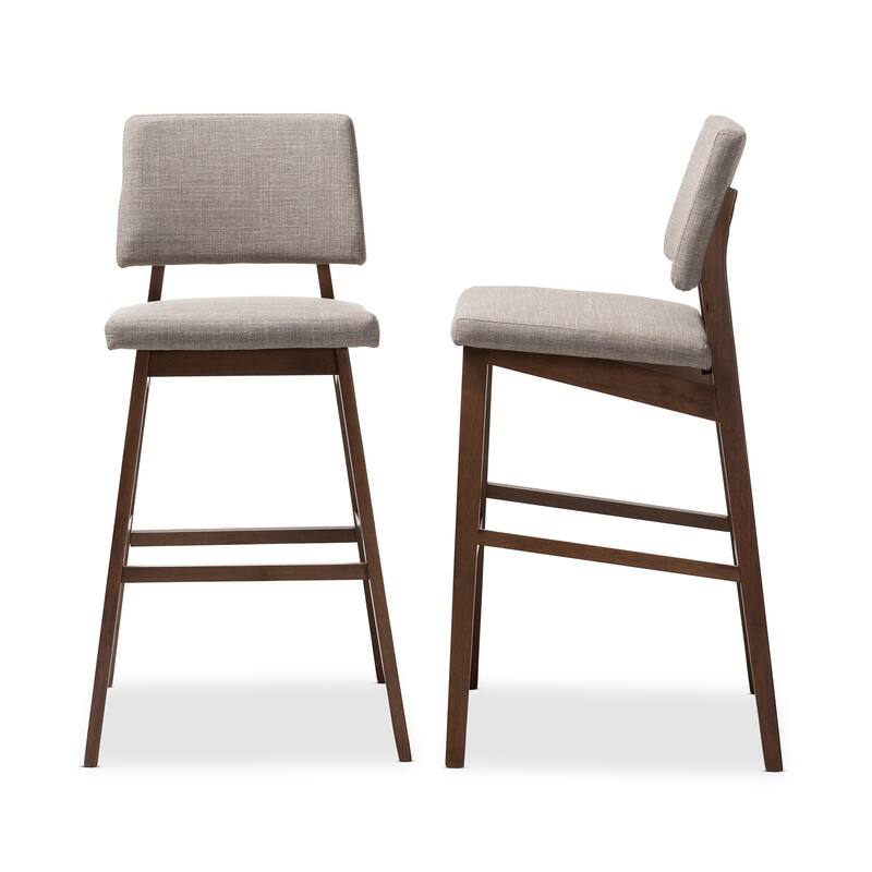 Mid-Century Bar Stool 2-Piece Set