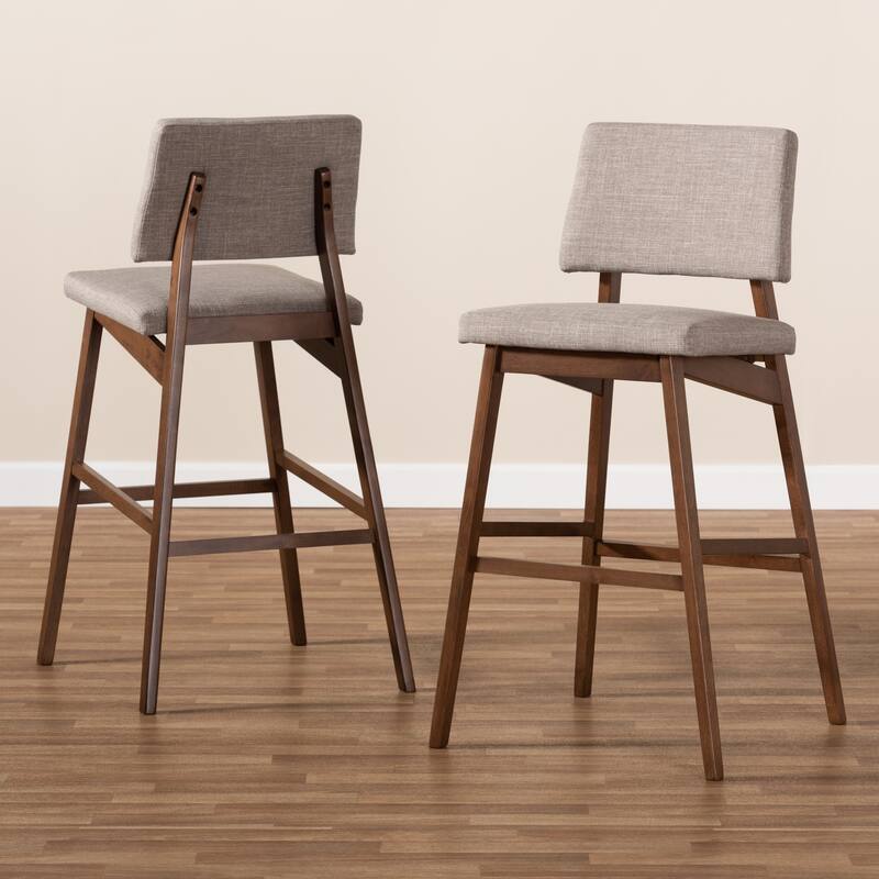 Mid-Century Bar Stool 2-Piece Set