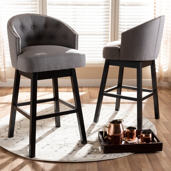 Shop Transitional Swivel Bar Stool (Set of 2) - Free Shipping Today