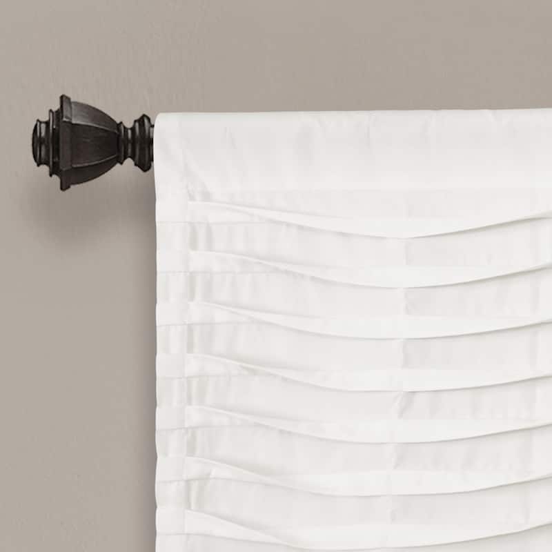 Porch & Den Kinnaman Wave Texture Window Curtain Valance - 18"l x 52"w - 18"l x 52"w