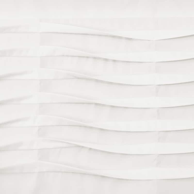 Porch & Den Kinnaman Wave Texture Window Curtain Valance - 18"l x 52"w - 18"l x 52"w