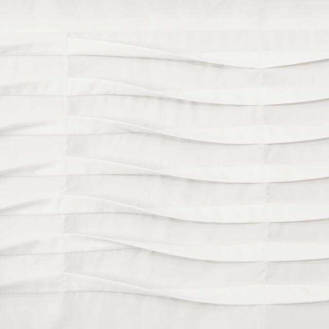 Porch & Den Kinnaman Wave Texture Window Curtain Valance - 18"l x 52"w - 18"l x 52"w