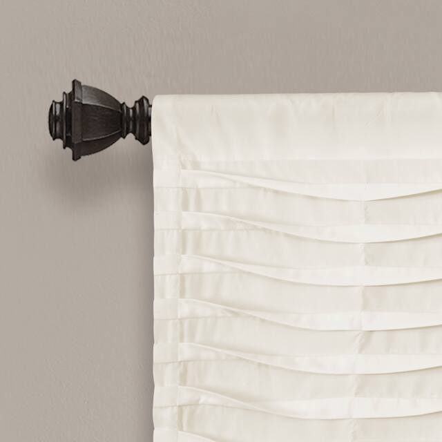 Porch & Den Kinnaman Wave Texture Window Curtain Valance - 18"l x 52"w - 18"l x 52"w