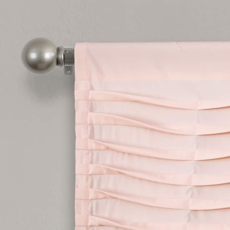 Porch & Den Kinnaman Wave Texture Window Curtain Valance - 18"l x 52"w - 18"l x 52"w