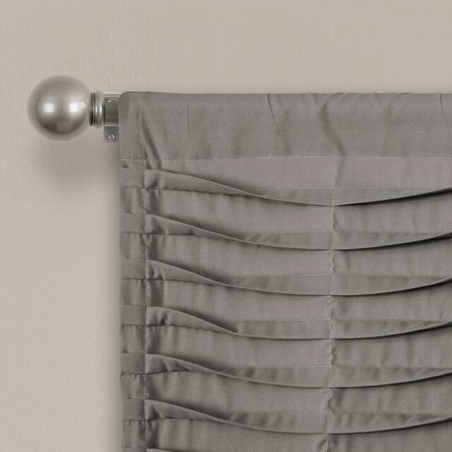 Porch & Den Kinnaman Wave Texture Window Curtain Valance - 18"l x 52"w - 18"l x 52"w