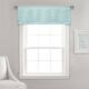 Porch & Den Kinnaman Wave Texture Window Curtain Valance - 18"l x 52"w - 18"l x 52"w