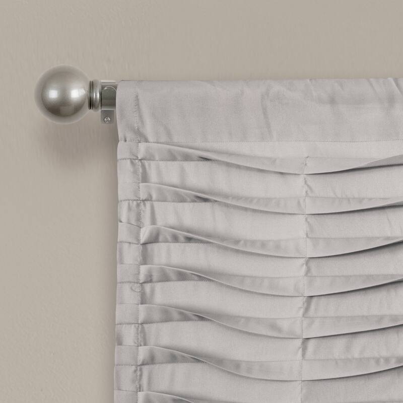 Porch & Den Kinnaman Wave Texture Window Curtain Valance - 18"l x 52"w - 18"l x 52"w