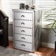 preview thumbnail 1 of 7, French Industrial 5-Drawer Storage Cabinet