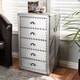preview thumbnail 8 of 7, French Industrial 5-Drawer Storage Cabinet