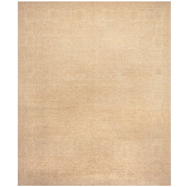 Handmade Vegetable Dye Khotan Wool Rug (Afghanistan) - 9' x 11'