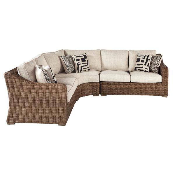 Shop Kinsunny Outdoor Patio Furniture Outdoor Sectional Rattan Wicker Sofa Conversation Set W Cushions Overstock 30342052
