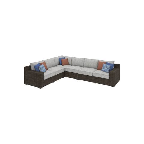 Alta Grande 3-Piece Outdoor Sectional - Brown & Beige
