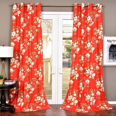 Lambrequin Zinnia Cotton Curtain Panel