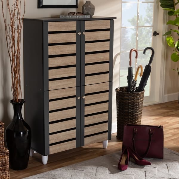 Shop Contemporary Shoe Storage Cabinet On Sale Free Shipping