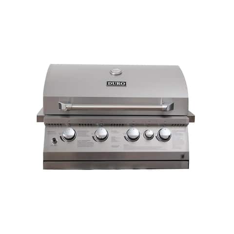 Stainless Steel Bbq Cooktop nxr stainless steel built in gas grill with rotisserie kit