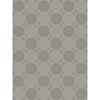 Westover Circles Geometric Squares Wallpaper, In Gray & Metallic Silver 