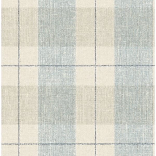 Classic Plaid Wallpaper - Blue