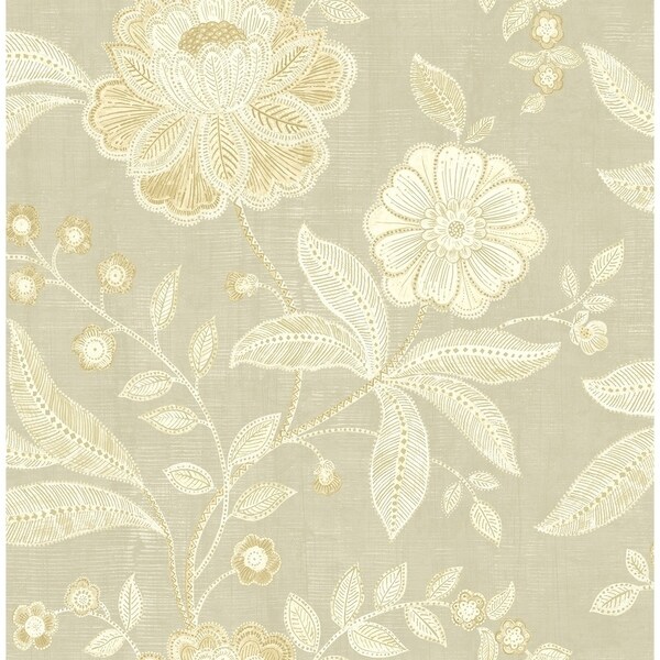 Animal Jacobean Wallpaper Ochre Holden 13450