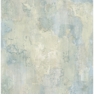 Telluride Texture Faux Wallpaper, In Sky Blue & Off-White - Bed Bath ...