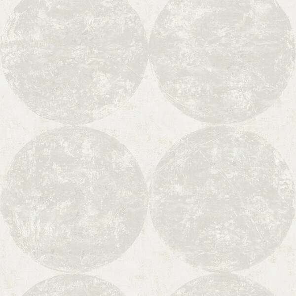 Fulton Circles/Faux/Texture Wallpaper, In Gray & Metallic Gold - Bed ...