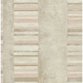 Judson Stripe/Stripes/Vertical Wallpaper, In Taupe, Off-White, & Light ...