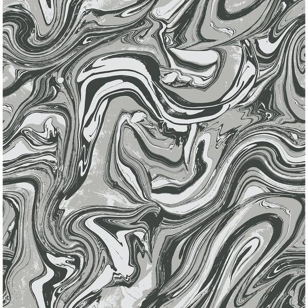 Mindy Marble Wallpaper In Black Gray White On Sale Overstock