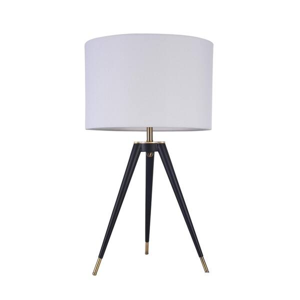 Black Metal Frame Table Lamp With Brass HardWare Bed Bath & Beyond