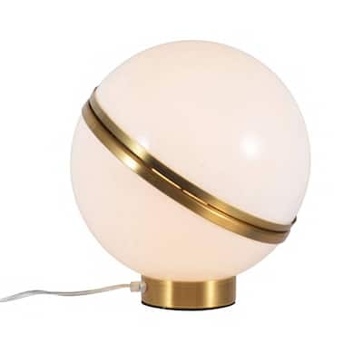 Gold Metal With White Acrylic Frame Table Lamp