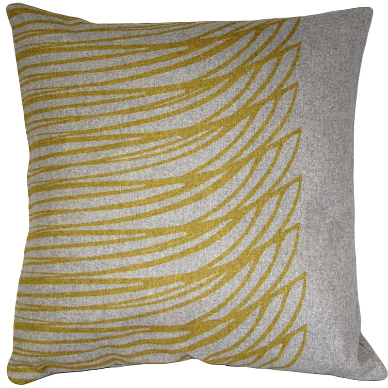 Kukamuka Meri Red 19x19 Throw Pillow with Polyfill Insert