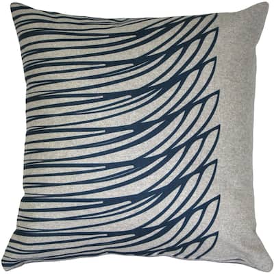 Kukamuka Meri Red 19x19 Throw Pillow with Polyfill Insert