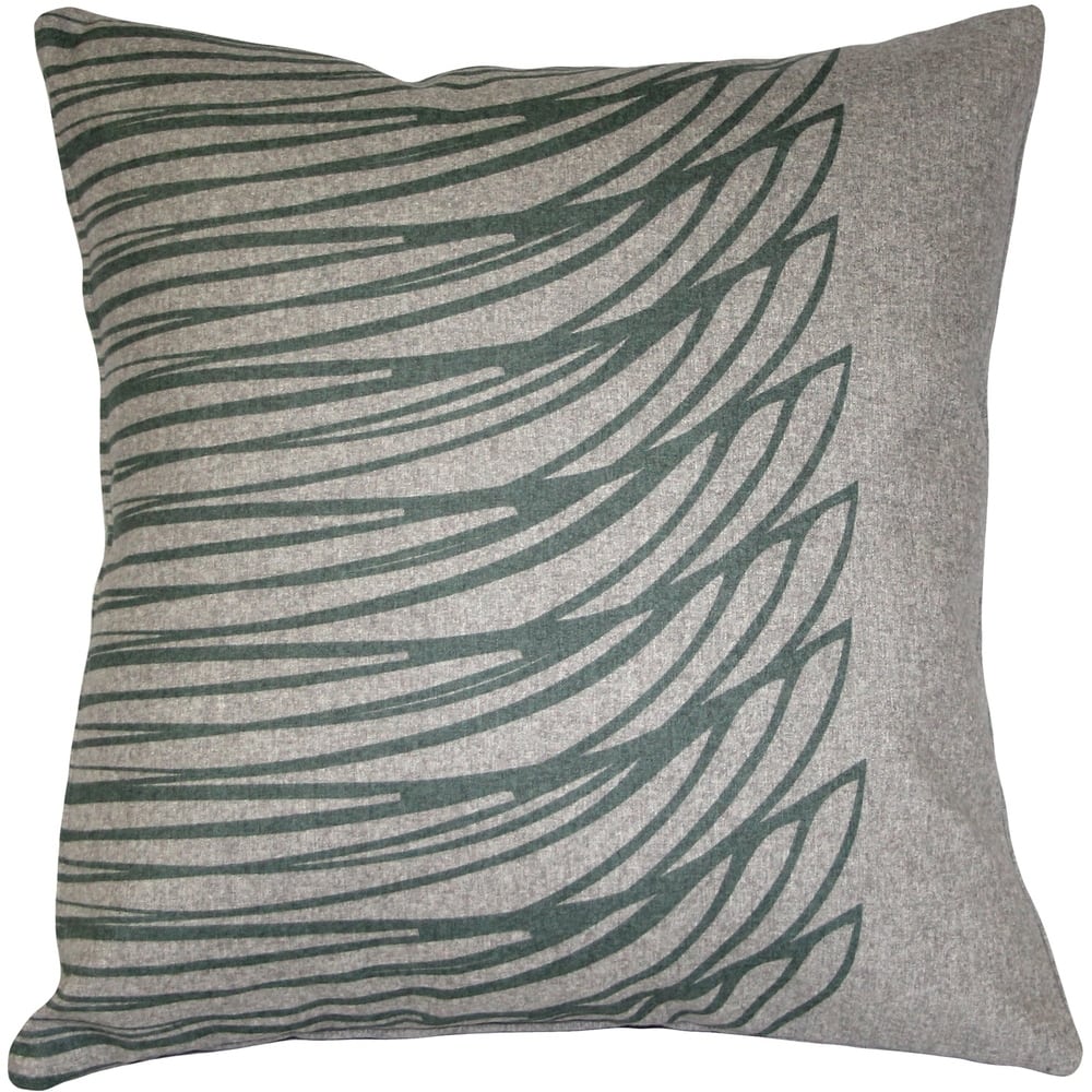 Kukamuka Meri Red 19x19 Throw Pillow with Polyfill Insert