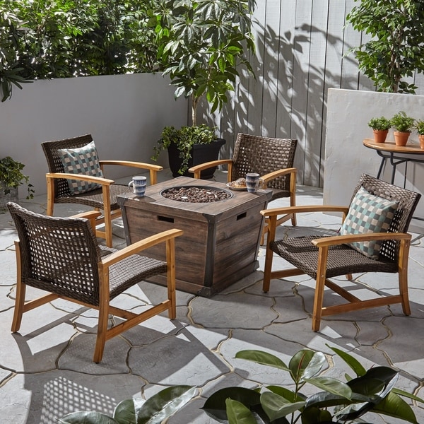 Shop-Hampton-Outdoor-Wood-and-Wicker-Club-Chair-Set-with-...