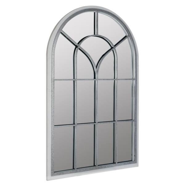 Shop The Gray Barn Jartop Arched Window Pane Mirror Silver Grey