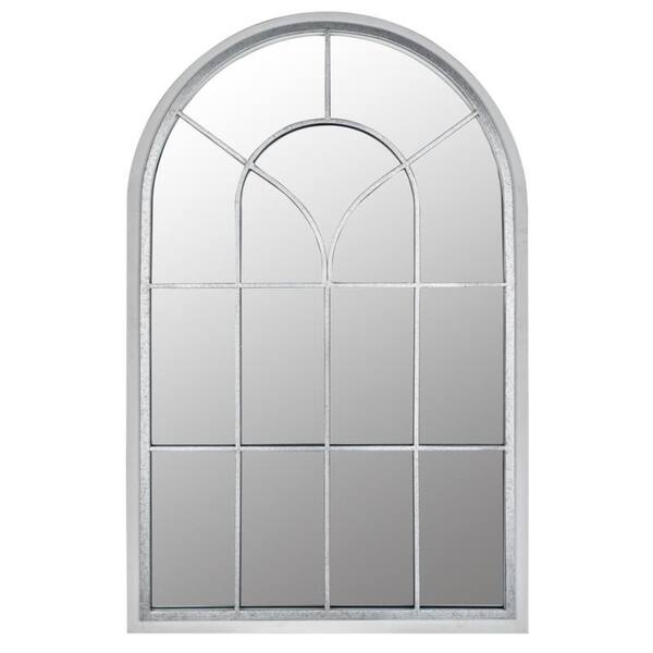 Shop The Gray Barn Jartop Arched Window Pane Mirror Silver Grey