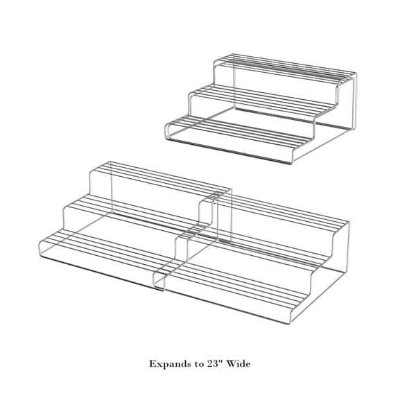 Shop Spice Rack Adjustable Expandable 3 Tier Organizer For