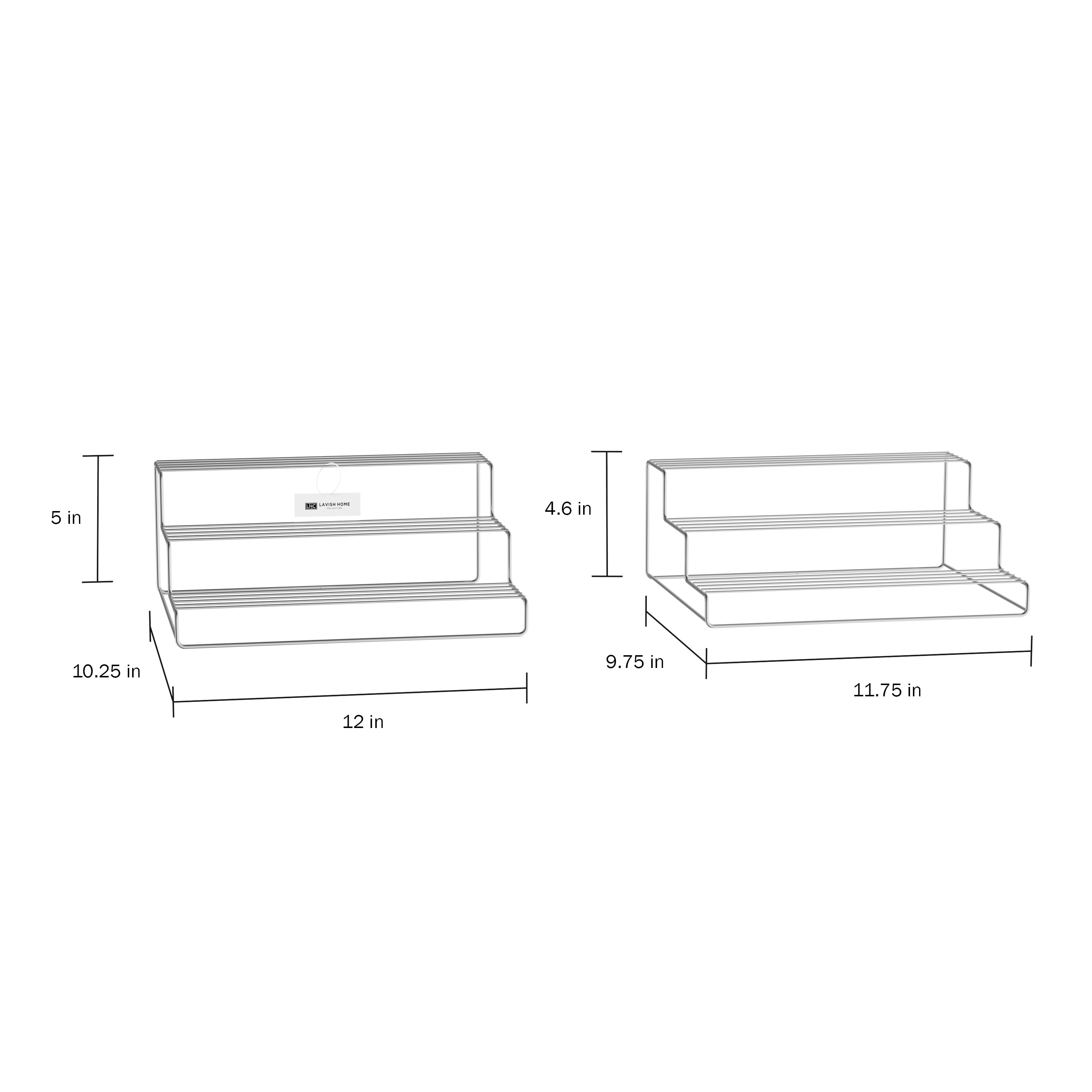 Spice Rack-adjustable, Expandable 3 Tier Organizer For Counter, Cabinet,  Pantry-storage Shelves Seasonings, Tea, Canned Food And More By Lavish Home  : Target