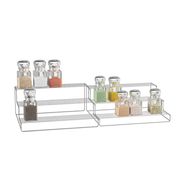 Shop Spice Rack Adjustable Expandable 3 Tier Organizer For