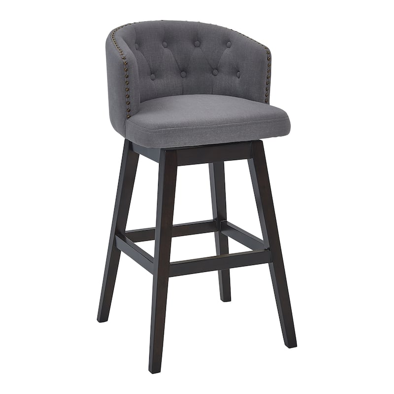 Beil Wood Swivel Barstool