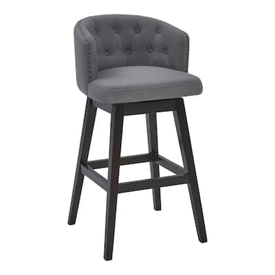 Beil Wood Swivel Barstool