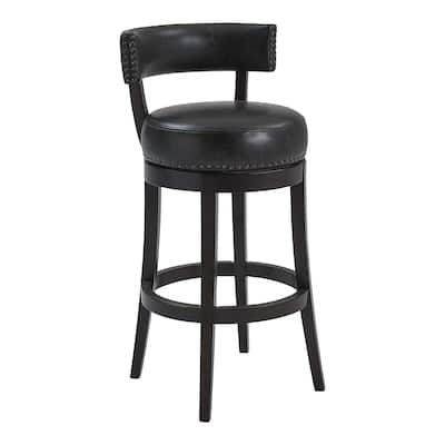 Upton Wood Swivel Barstool