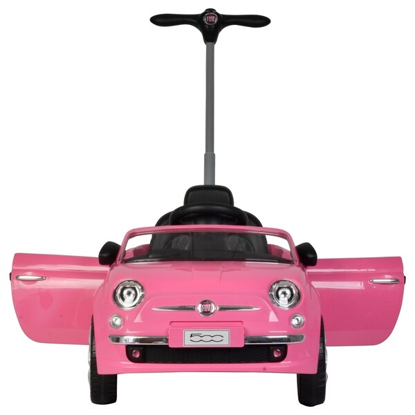 pink fiat 500 electric car