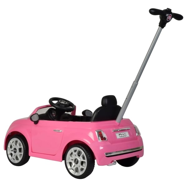 pink baby push car