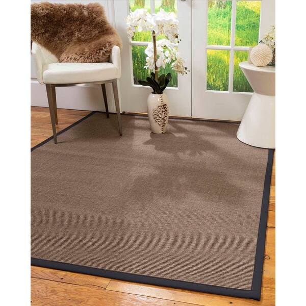 Natural Area Rugs 100 Fiber Handmade Linden Brown Sisal Rug Midnight Blue Border 2 X 3 Natural Area Rugs 100 Fiber Handmade Linden Brown Sisal Rug Midnight Blue Border 2 X 3
