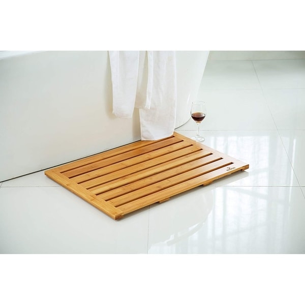 natural bath mat