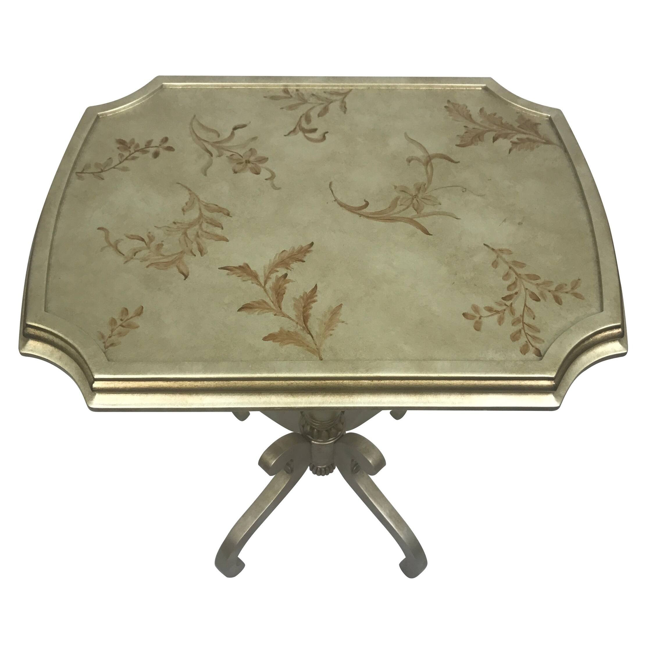 Eleanor Hand Painted Wooden Antique Reproduction End Table On Sale