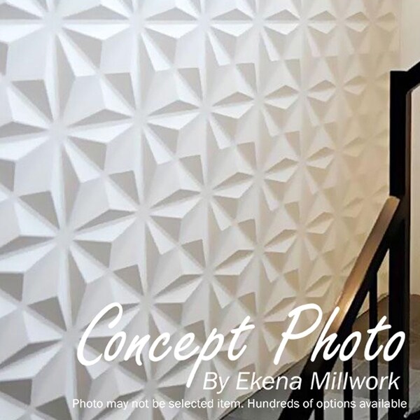 Ekena Millwork WP20X20BRWH Bradford Design Decorative 3D Wall Panel White